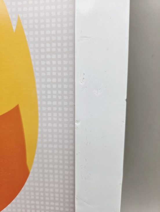 Framed Fox Letter Art - Orange & Yellow in White Frame - Picture 6 of 6